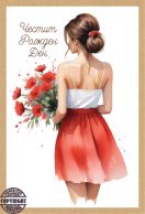 Картичка крафт картон 