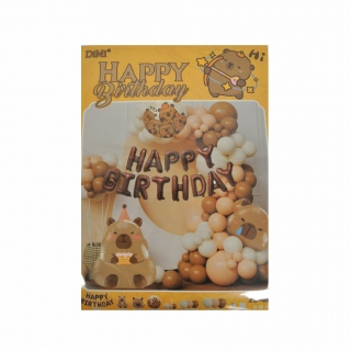 Комплект за украса с балони Капибара, 57 броя /Pe/