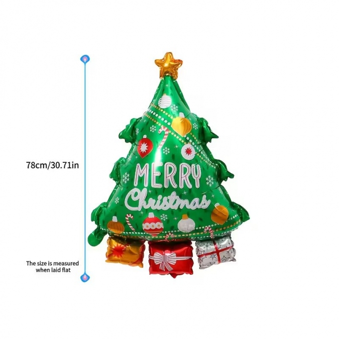 Фолиев балон Елха, Коледа, 78см /Tm/