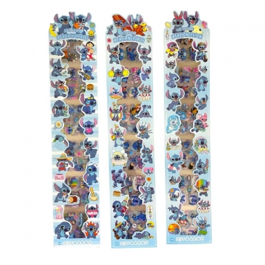 Стикери Стич, 2 листа, 72броя /Pe/