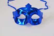 Синя карнавална маска, домино, 19х7см /Tr/