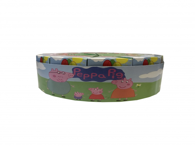 Комплект 13 парчета /заготовки за хартиена торта Пепа Пиг, с вкл. ринг за декорация /Mr/