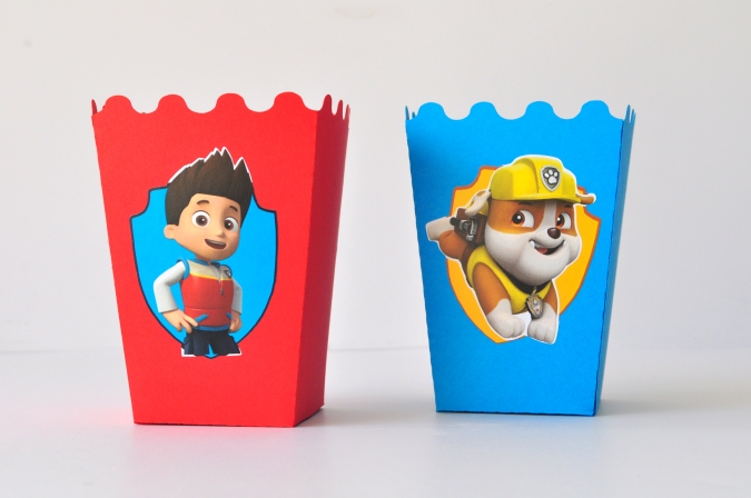 Парти кутийка за пуканки Пес Патрул, 3 бр. в опаковка