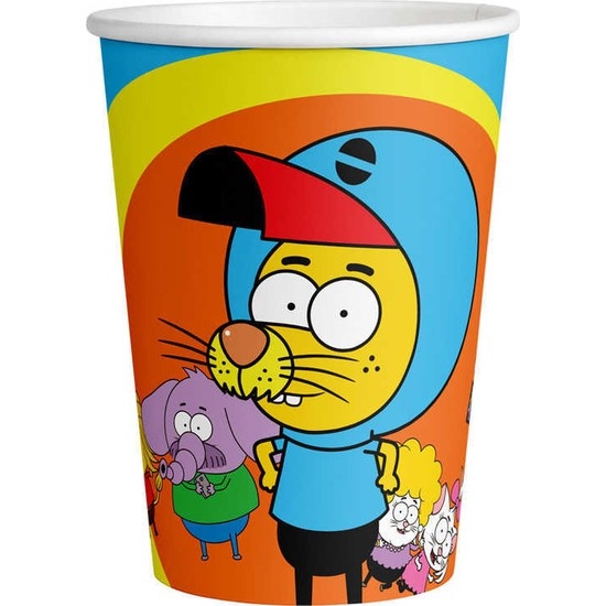 Хартиена парти чашка Крал Шакир / Kral Sakir 250 мл, пакет 8бр. лицензирана