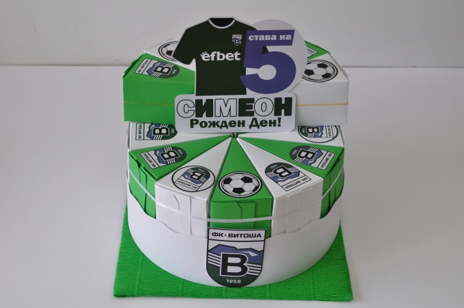 Хартиена торта с  тематична декорация Витоша Бистрица