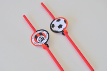 Парти сламки с облър Локомотив София, 10 бр. в пакет