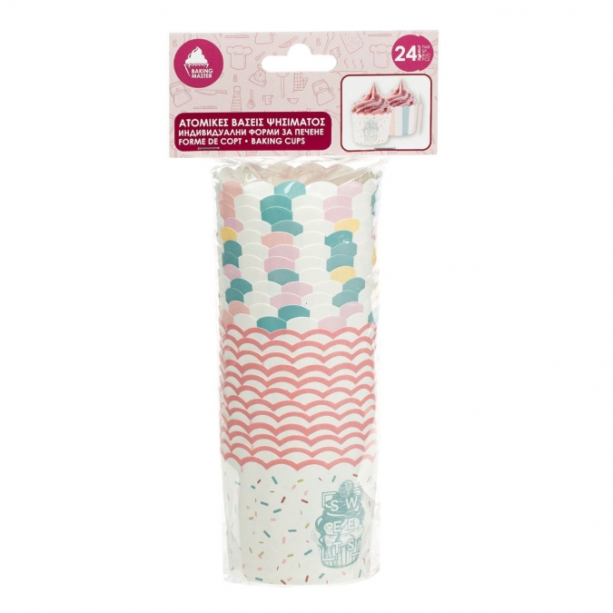 Подложка за печене на мъфини, 24 бр. 2 различни визии /Mb/