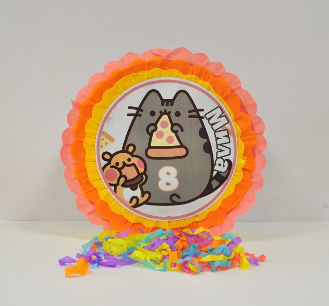 Пинята Коте Пушийн Pusheen, две лица 40х40 см