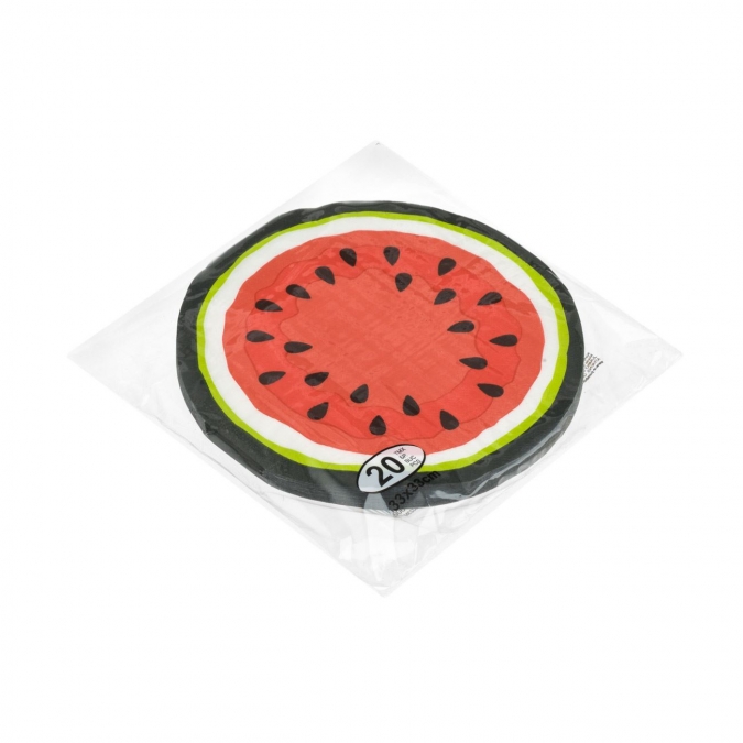 Парти салфетки Диня, 33х33 см, 20бр. в пакет /Mb/