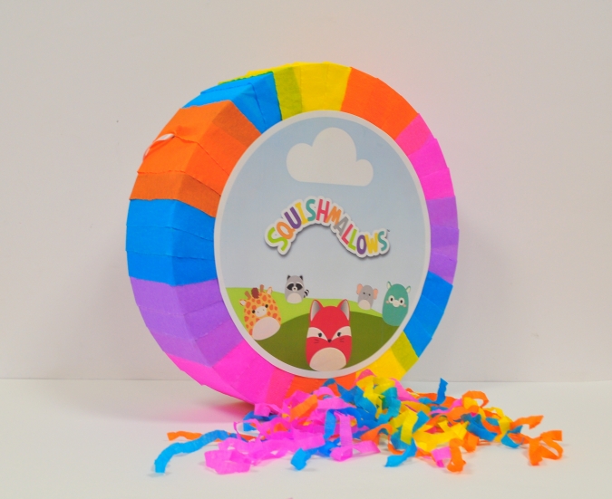 Пинята Squishmallows, две лица 40х40 см