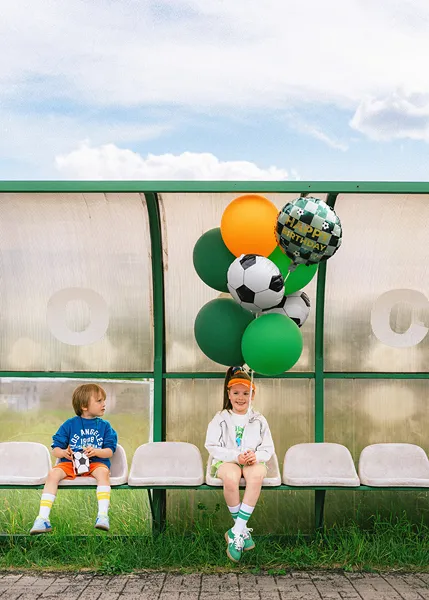 Фолиев балон Футбол, топки, Happy Birthday, 45 см /Pd/