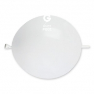 Линк балони цвят бял, 10бр. в пакет, 33см., Gemar GL13 #001 /Uk/