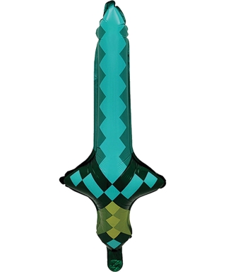 Фолиев 3D балон Майнкрафт Меч, 64см /Pe/