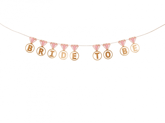Банер Bride to be - Годежни Пръстени, Моминско Парти, размери 2,5м /Pd/