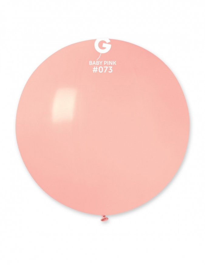 Балон  сфера  диаметър 80 см, бебешко розов, Gemar G30 #073 /Uk/