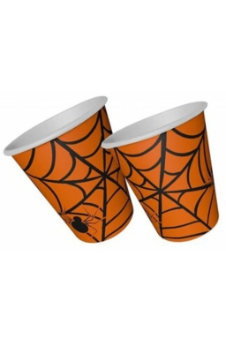 Хартиена парти чашка Хелоуин / Halloween, 8 бр. в опаковка