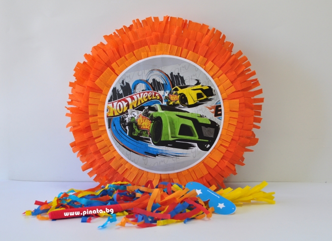 Пинята Хот Уилс, две лица 40х40 см