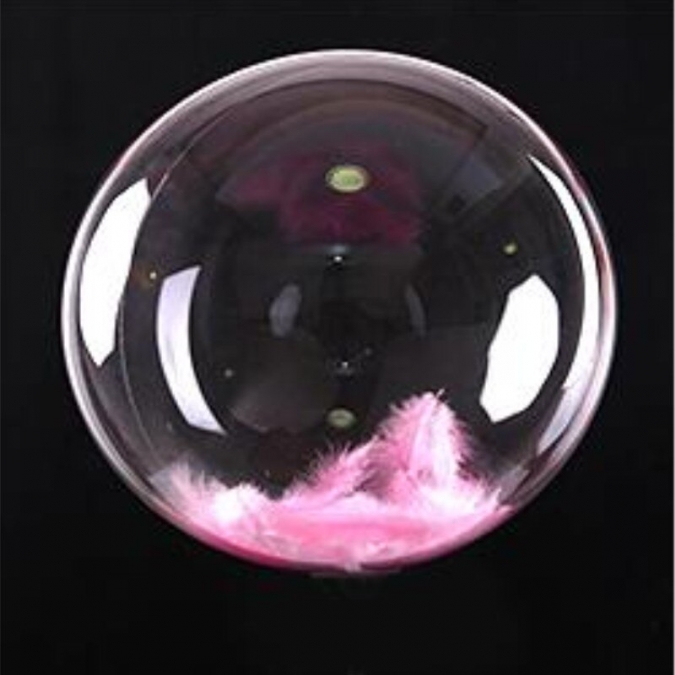 Пера за пълнеж, декорация на балони, 10гр. пакет, цвят розов /Pe/