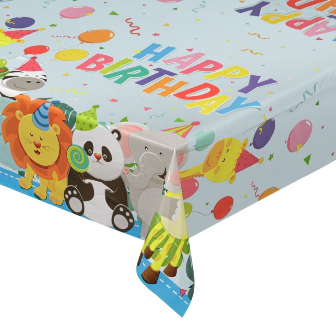 Парти покривка Сафари, животни, джунгла, 120х180 см /mb/