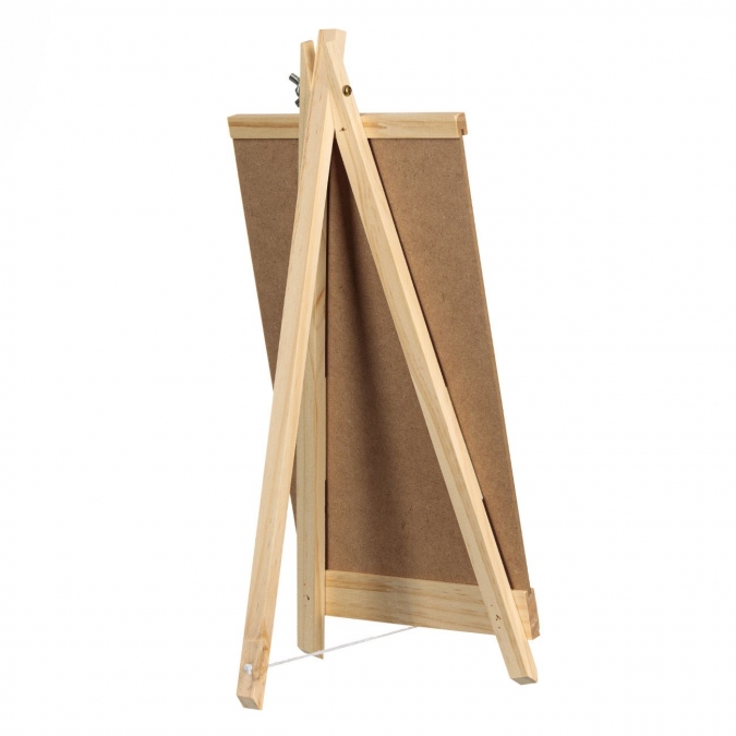 Мини декоративен статив с черна дъска, 18х40см /Mb/