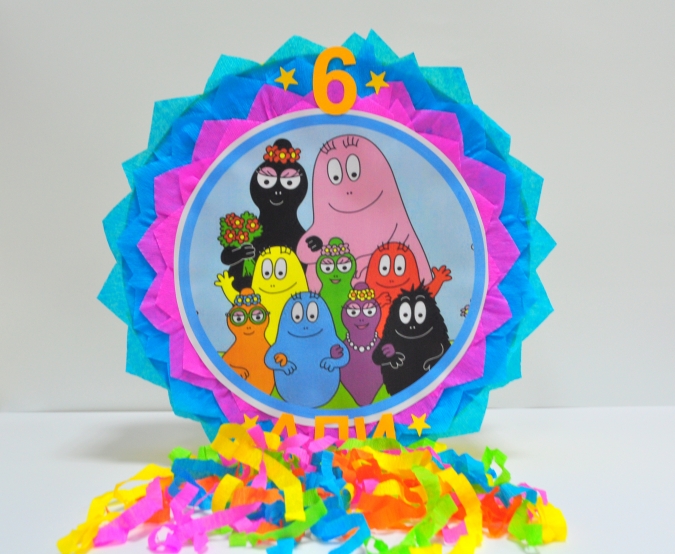 Пинята Барбарони, две лица 40х40 см