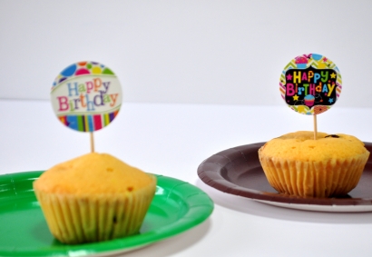 Топер за мъфини Happy Birthday, 20 бр. в опаковка
