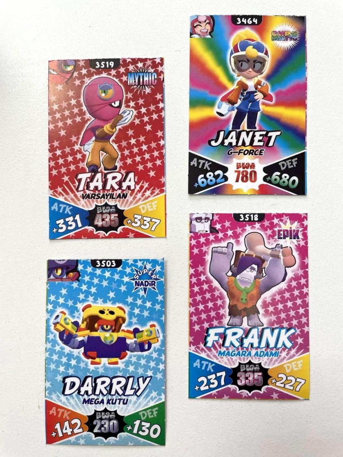 18 бр. карти Брол Старс, най-новата серия!