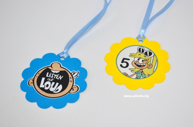 Персонализиран парти медальон Къщата на Шумникови, 5бр. пакет