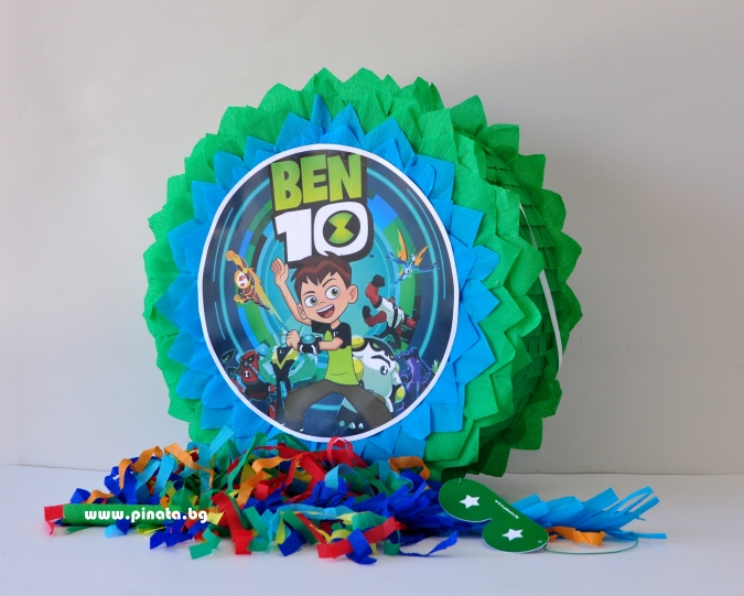 Пинята Бен Тен, две лица 40х40 см