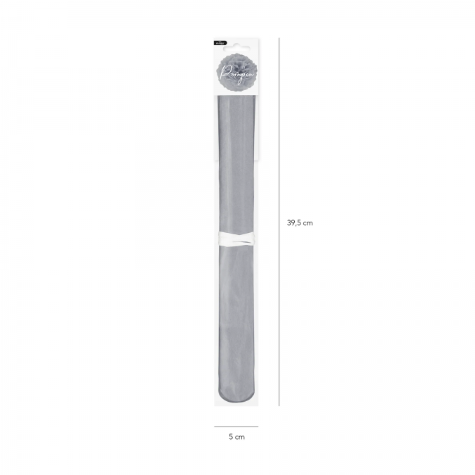 Помпон от сребърна тишу хартия 35 см /Pp/