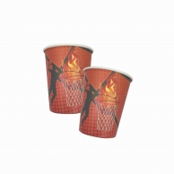 Хартиена парти чашка Баскетбол, 10 бр. в пакет /Gx/