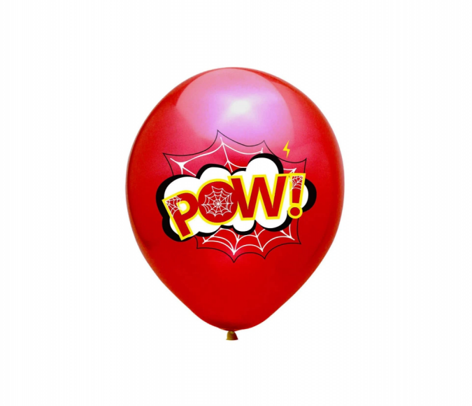 Комплект 10 бр. премиум балони Супер герои, микс цветове /Ch/