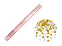 Парти конфета, златни и сребърни кръгчета, дължина 60см /Pd/