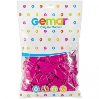 Балон цвят Розов циклама, диаметър 30 см, 100 бр. в пакет, Gemar G110 #007 /Uk/