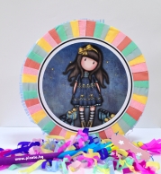 Пинята Кукла Санторо, две лица 40х40 см