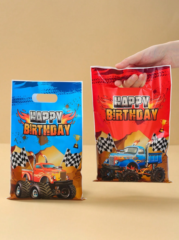 Подаръчни торбички, пликове Хот Уилс / Monster truck,12х27см, 25 бр. в опаковка /Ch/