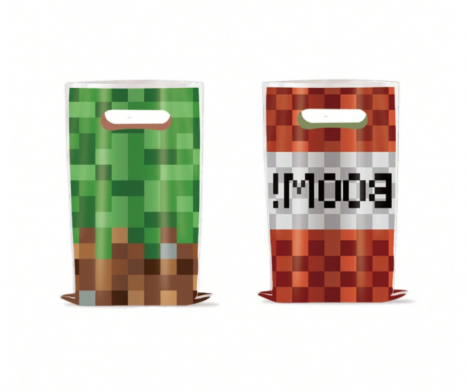 Подаръчни торбички за сладки, Майнкрафт, BOOM, 17х25см, 30 бр. в опаковка /Ch/