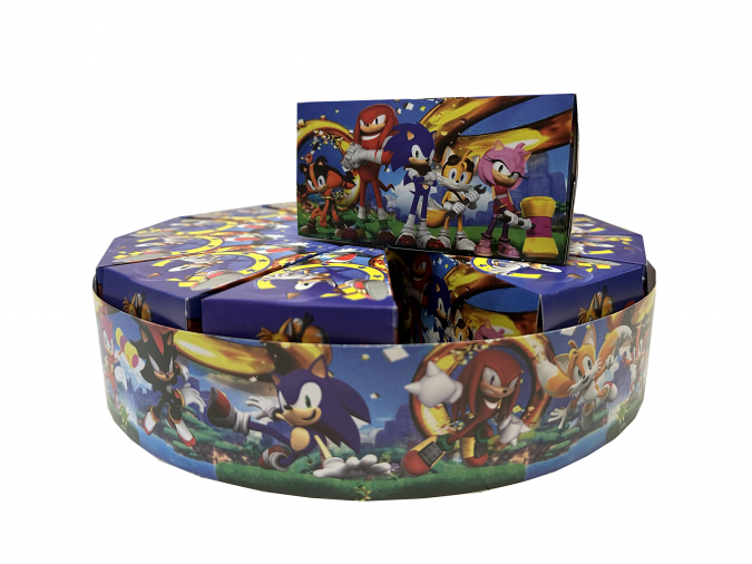 Комплект 13 парчета /заготовки за хартиена торта Соник, с вкл. ринг за декорация /Mr/