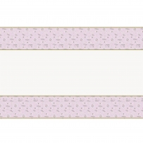 Покривка розова Балерина Първи рожден ден, 137х213 см, Pink Ballerina First Birthday /Un/