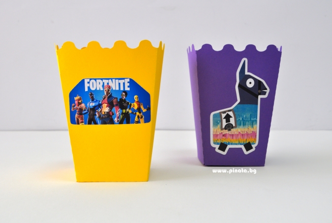 Парти кутийка за пуканки Фортнайт Лама, 3 бр. в опаковка