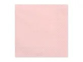Парти салфетки светло /бебешко/розови, 20 бр в пакет /Pd/