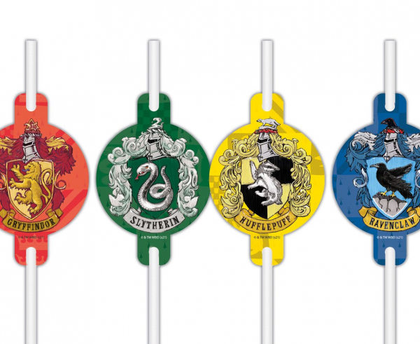 Парти сламки с облър Хари Потър, 4 бр. в опаковка лиценз, Gd