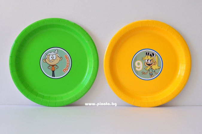 Персонализирана хартиена парти чинийка Къщата на Шумникови, 6бр. пакет