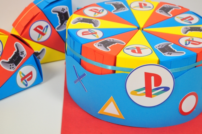 Хартиена торта с декорация и персонализация Плейстейшън