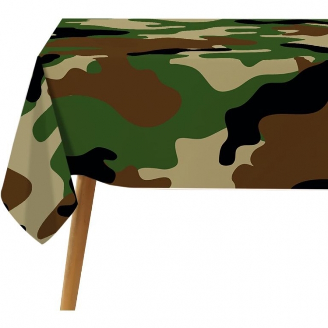 Покривка за еднократна употреба Камуфлаж, военни, 120х180 см /Tm/
