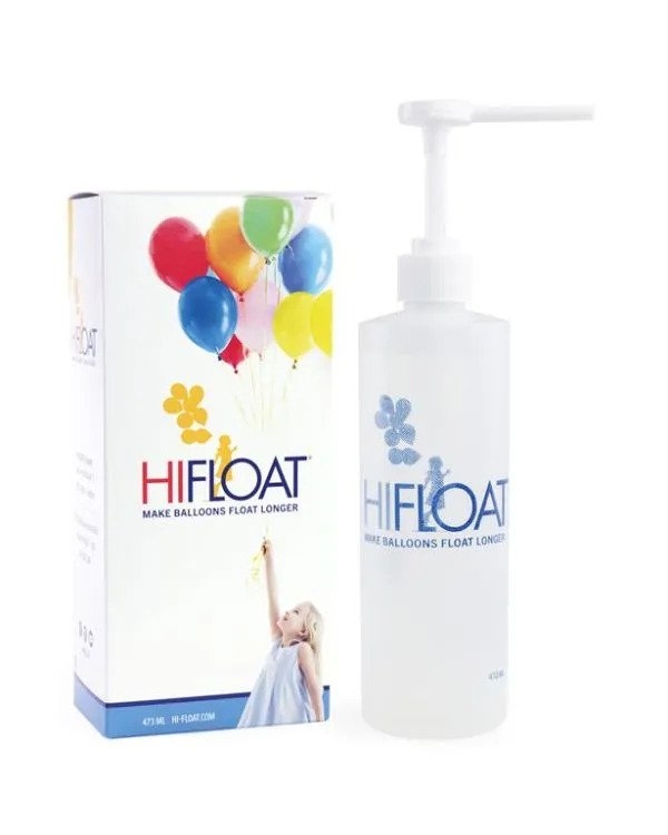 Обработка с hi-float / хай-флоут паста, за удължаване времето на летене на балони с хелий *