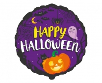 Фолиев балон Happy Halloween, Хелоуин, 48 см /Gd/