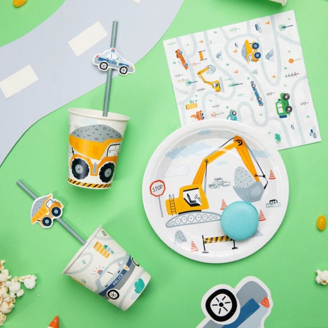 Хартиена парти чашка Транспортни средства, коли, 220 мл, 6 бр. в опаковка /Pp/