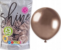 Балон хром, цвят розово злато, диаметър 33 см, 50 бр., Gemar GB120 #096 /UK/