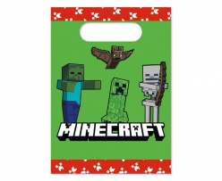 Подаръчни хартиени торбички Майнкрафт/Minecraft,  4 бр. в опаковка /Gd/
